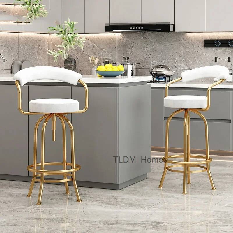 Commercial Kitchen Design - Orta Yüzyıl Bahçe Mutfak Taburesi Ayarlanabilir
