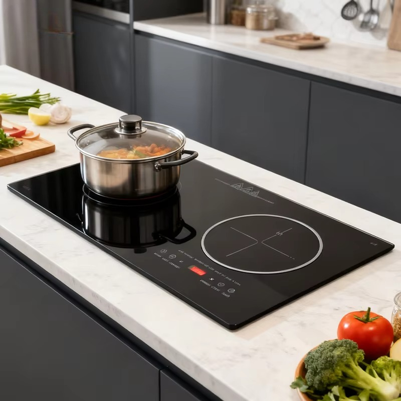 Commercial Kitchen Stove - Yeni Ticari 2'li Ocak Dokunmatik Kontrollü