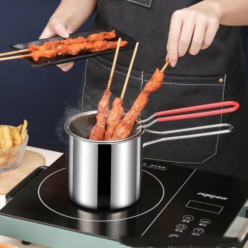 Commercial Kitchen Appliance - Paslanmaz Çelik Fritöz, Kızartma Sepeti, Çok