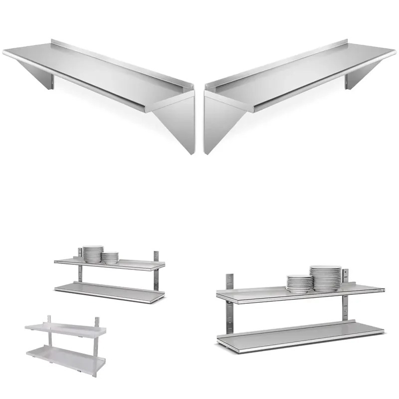 Wall Shelf Commercial Kitchen - Özel 304 Paslanmaz Çelik Ticari Mutfak