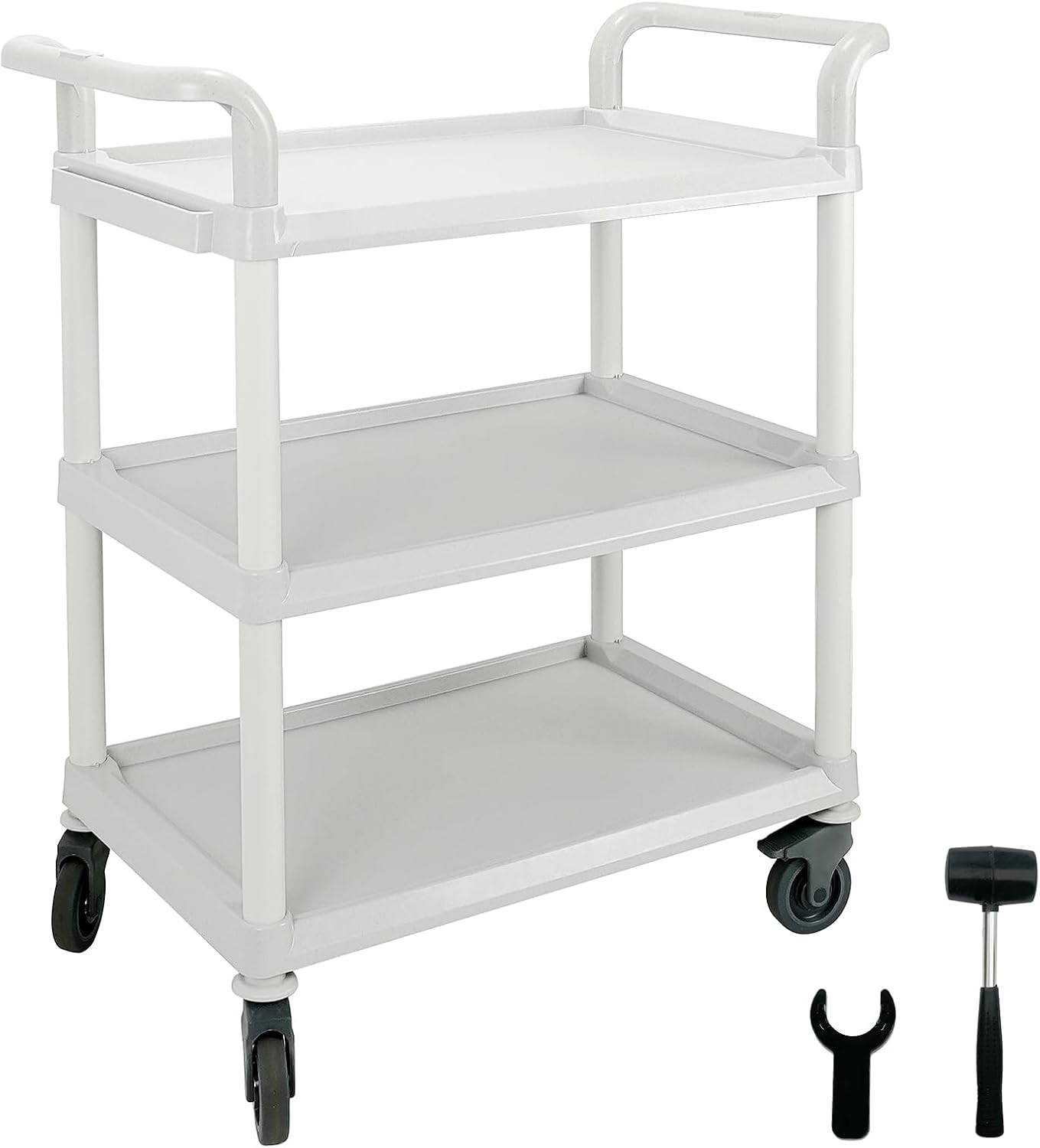 Commercial Kitchen Warehouse - Gri Büyük 3 Katlı Plastik Ağır