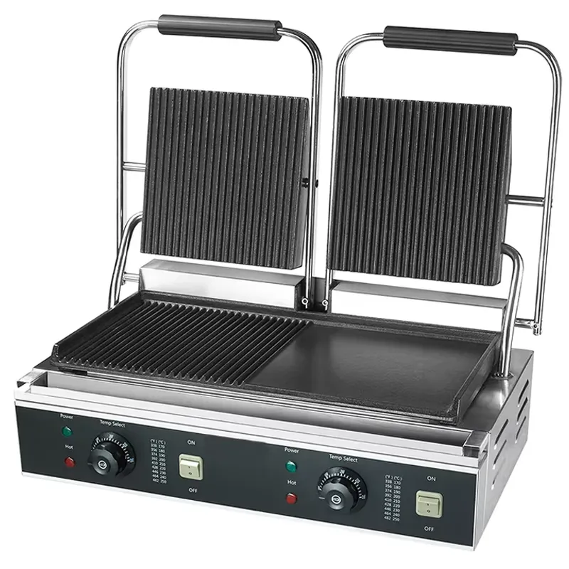 Commercial Kitchen Grill - Ticari Çift Panini Kontak Izgarası Paslanmaz