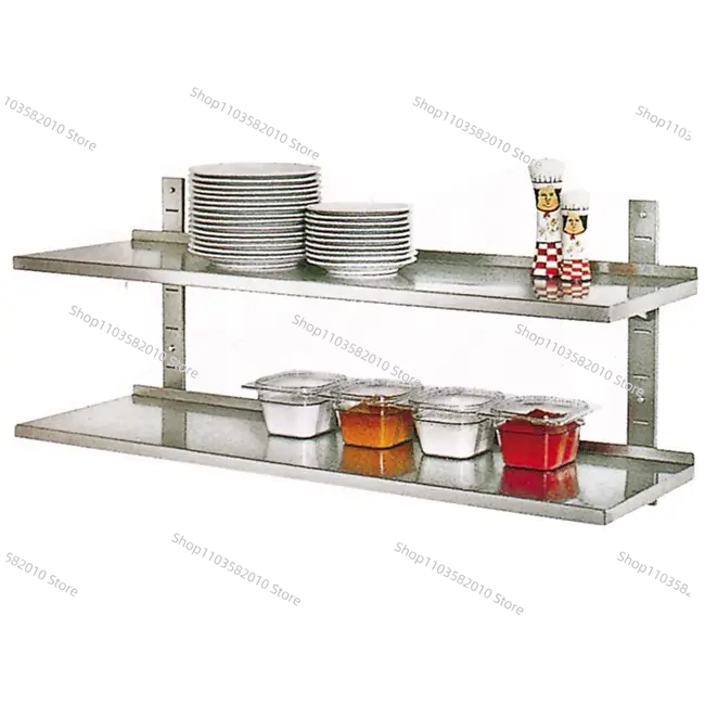 Wall Shelf Commercial Kitchen - Endüstriyel Mutfak Ekipmanları Paslanmaz Çelik Çift