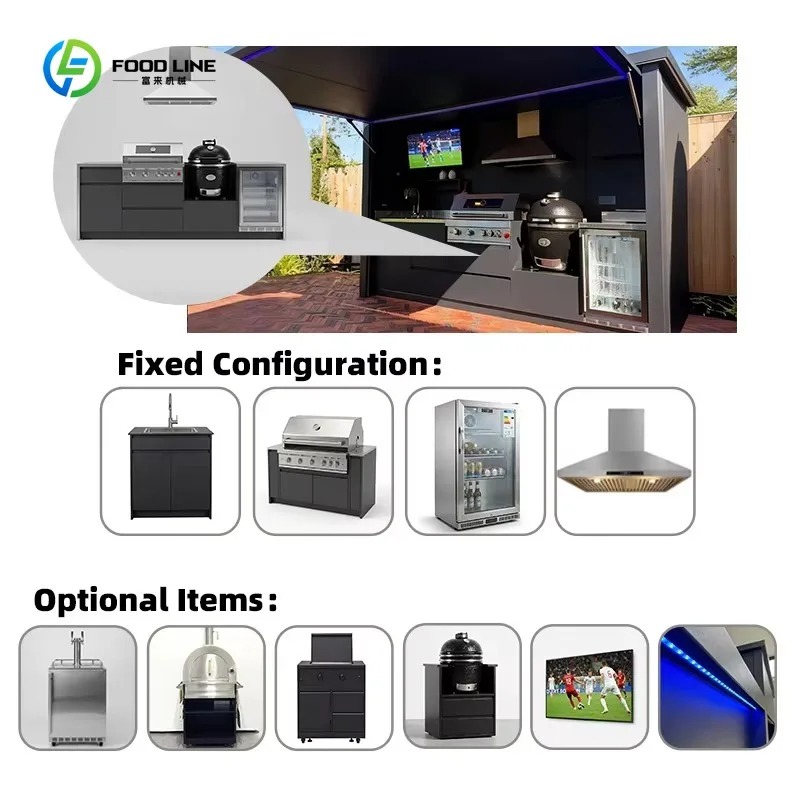 Özel Modüler Dış Mekan Mutfak  - Commercial Kitchen Grill incelemesi ve fiyatı