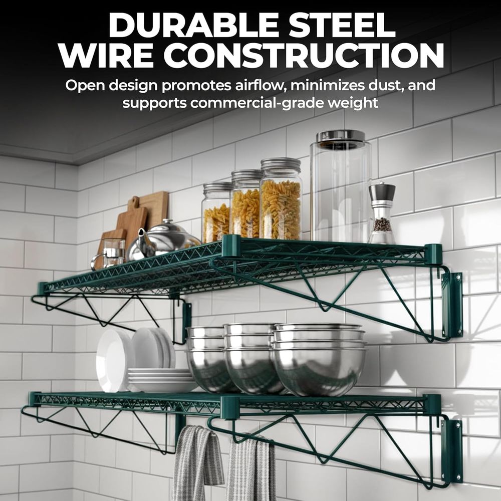 Premium Epoksi Yeşil Tel Duvar - Wall Shelf Commercial Kitchen incelemesi ve fiyatı