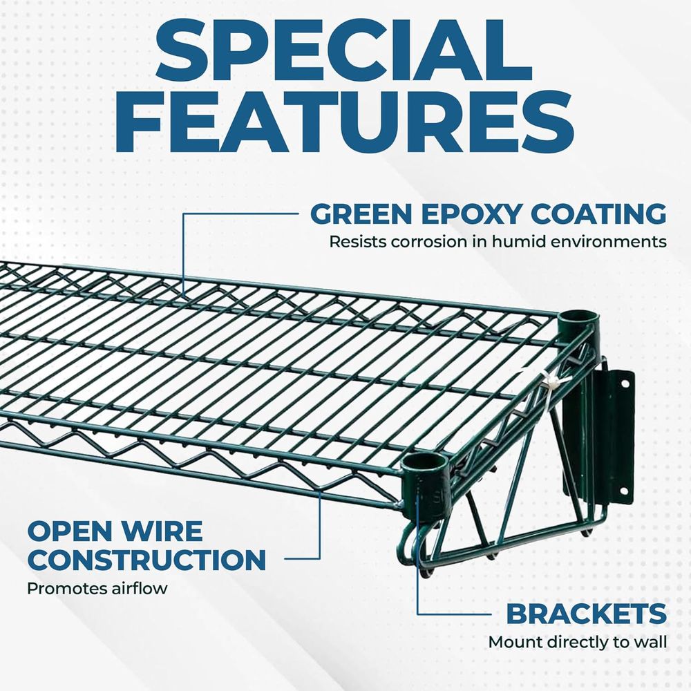 Premium Epoksi Yeşil Tel Duvar - Wall Shelf Commercial Kitchen incelemesi ve fiyatı