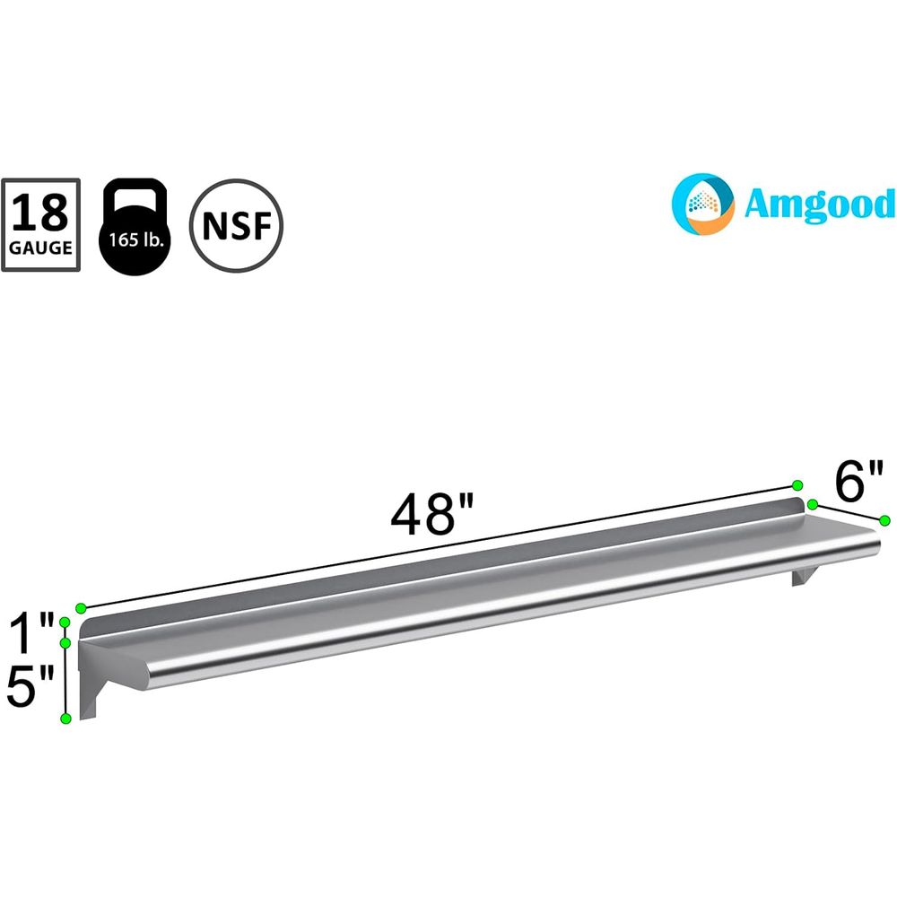 Garaj, Çamaşırhane, Depolama A - Wall Shelf Commercial Kitchen incelemesi ve fiyatı