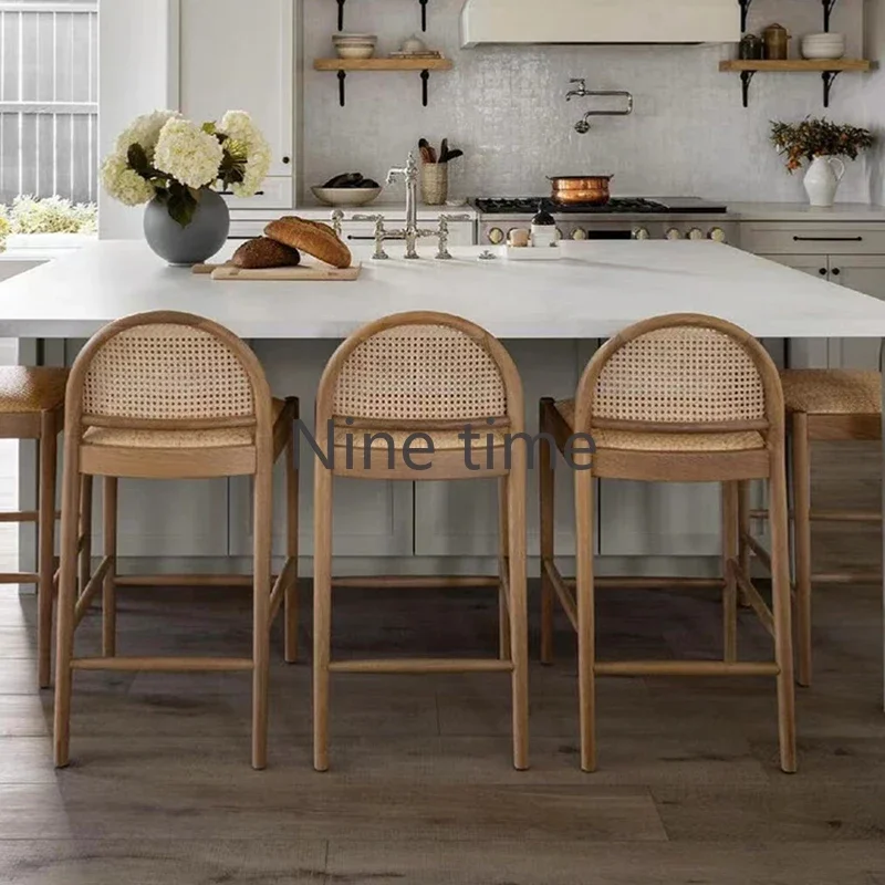 Masif Ahşap Rattan Mutfak Bar  - Commercial Kitchen Design incelemesi ve fiyatı