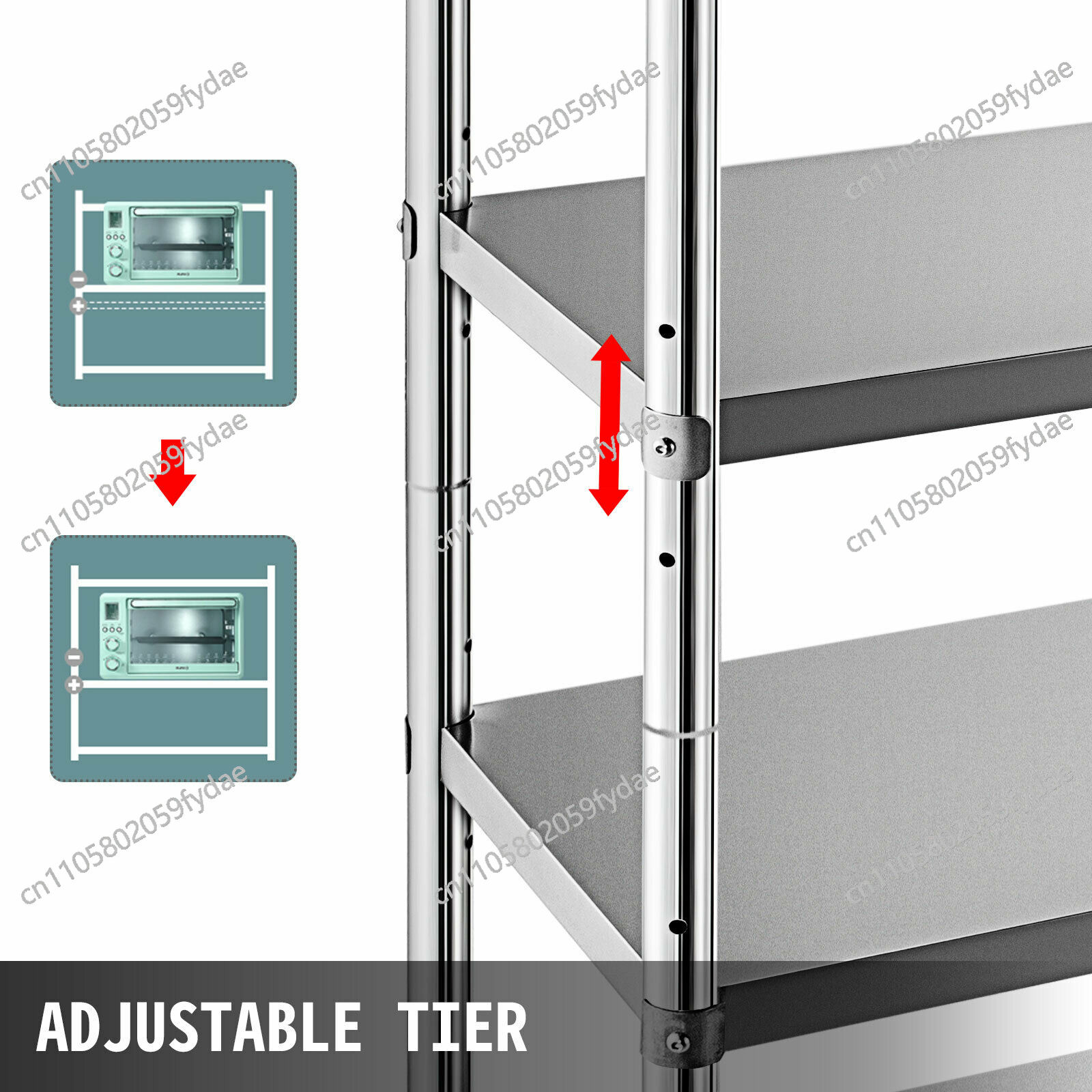 4 Katlı Paslanmaz Çelik Ticari - Commercial Kitchen Warehouse incelemesi ve fiyatı